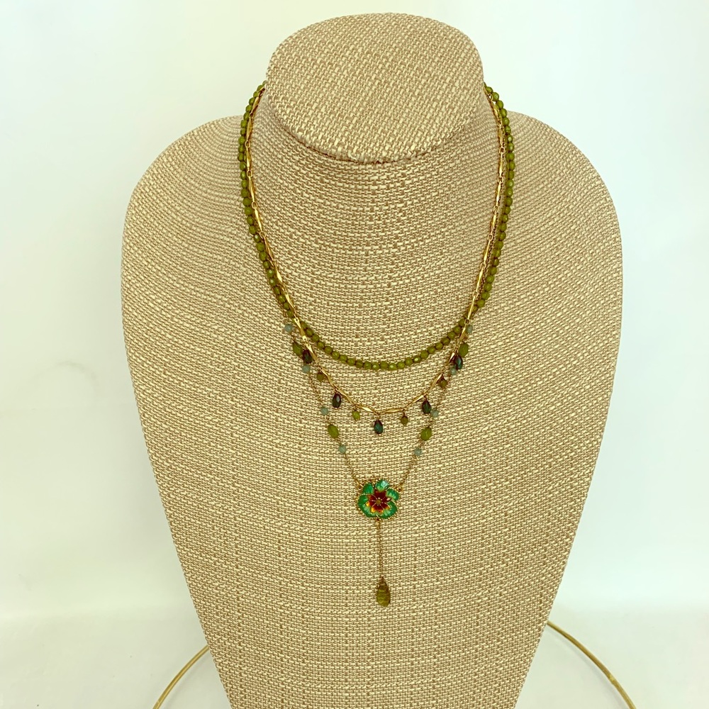 Green Flower Necklace